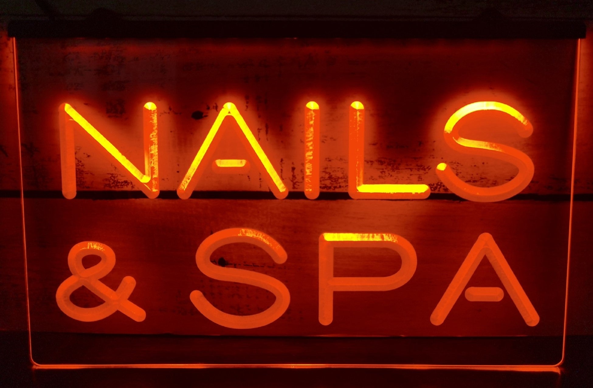 Nails & SPA Led Neon Sign Spa Beauty Salon Decor Wall Hanging OR Desktop