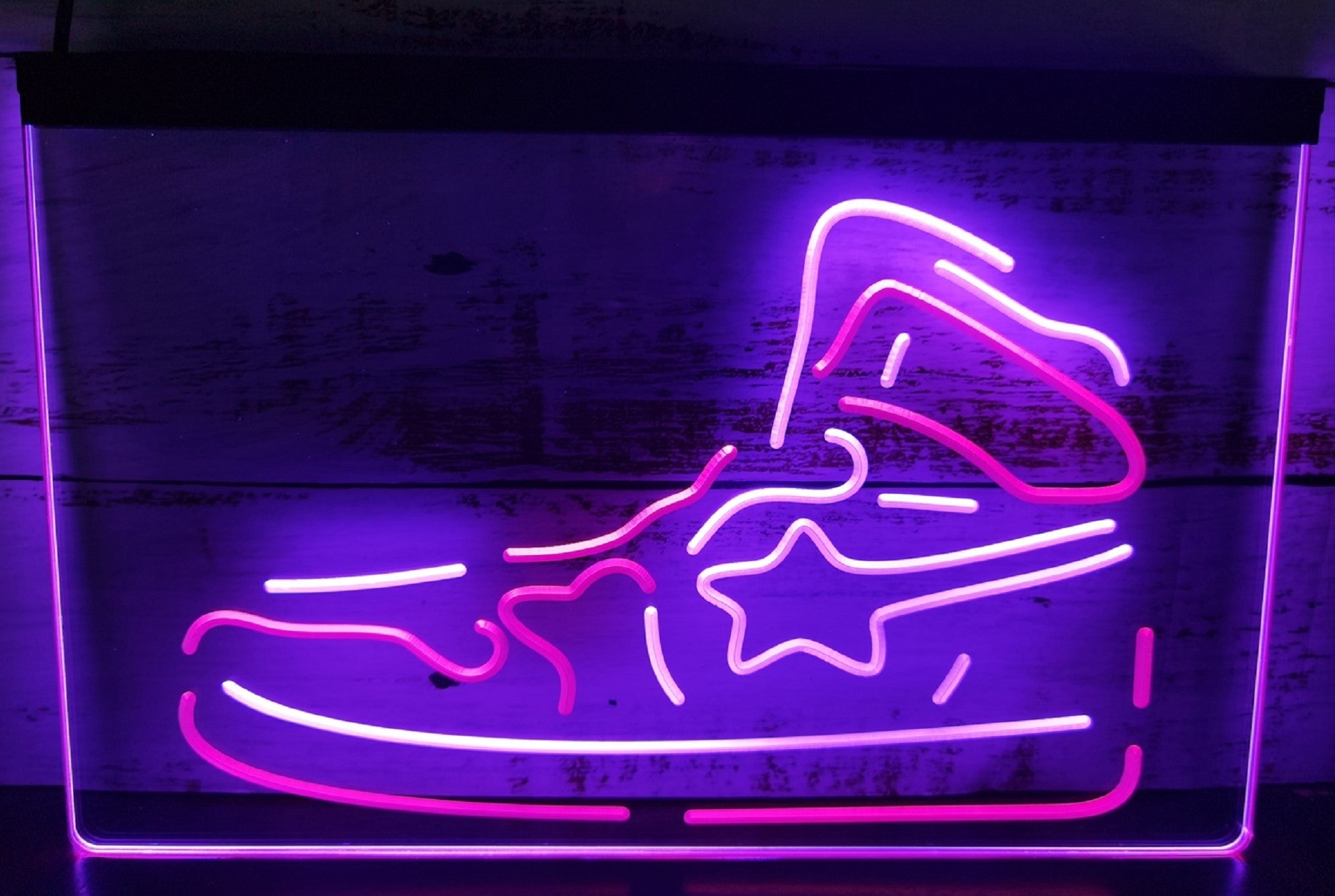 Sneaker Led Neon Sign Dual Color Shoes Sneakers Sport Shoes Store Decor