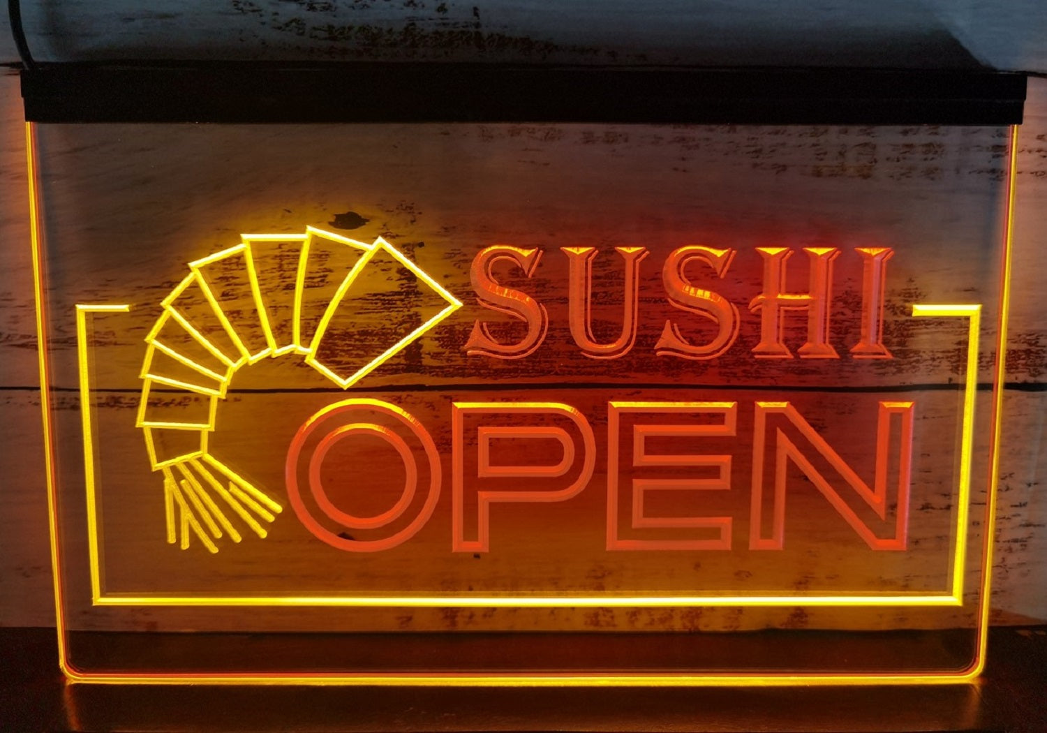 Sushi Open Led Neon Sign Dual Color Sushi Japanese Restaurant Decor