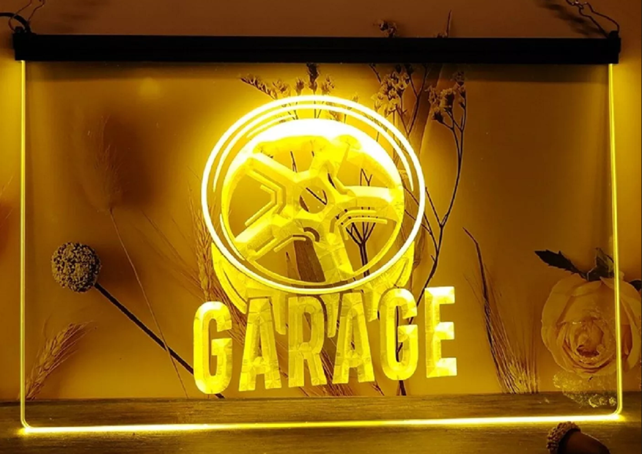 Garage Led Neon Sign Home Garage Auto Car Repair Shop Decor