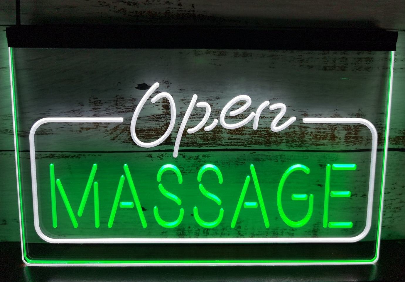 Open Massage Led Neon Sign Dual Color Massage Salon Decor