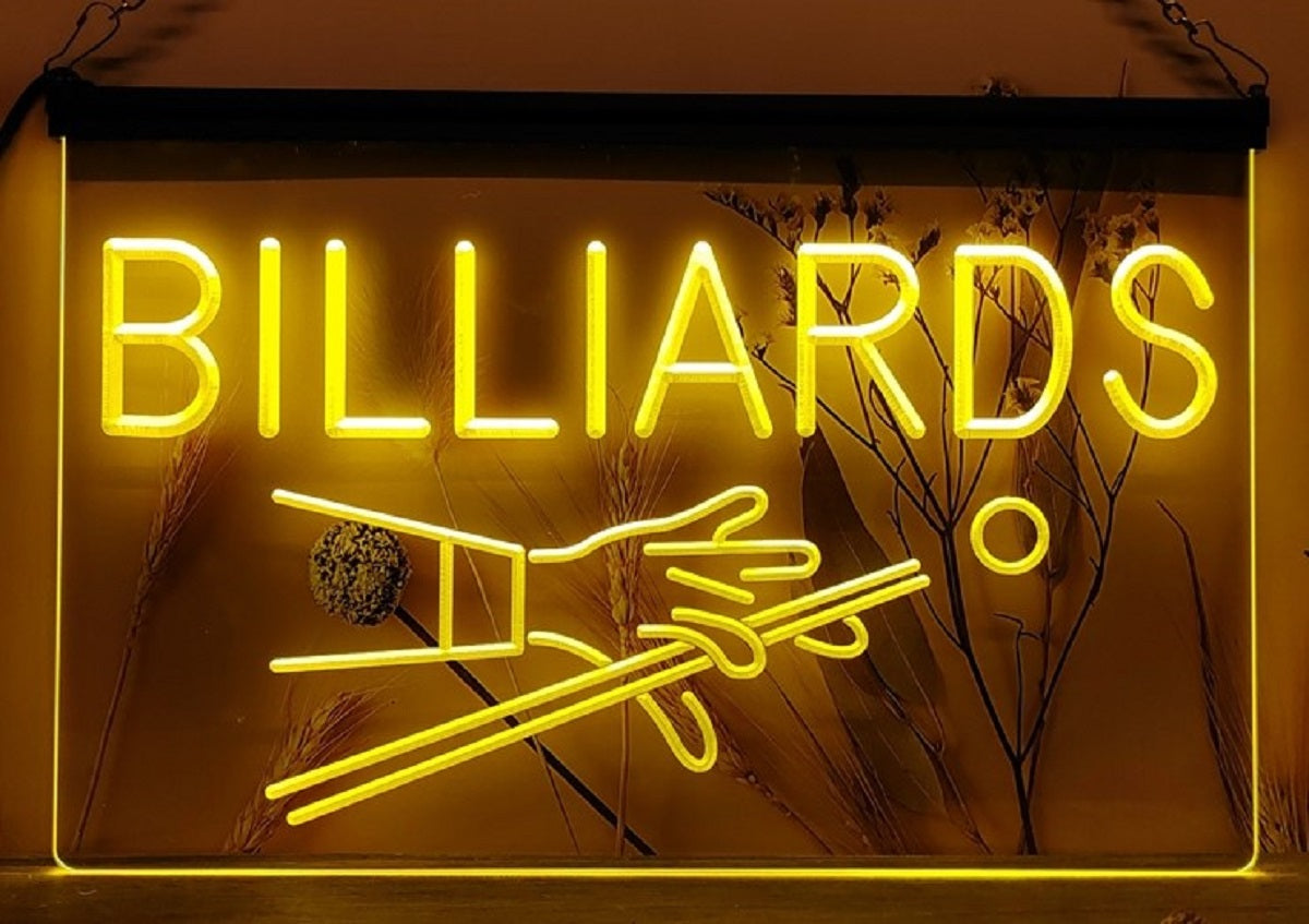 Billiards Led Neon Sign Home Pool Room Billiards Hall Decor