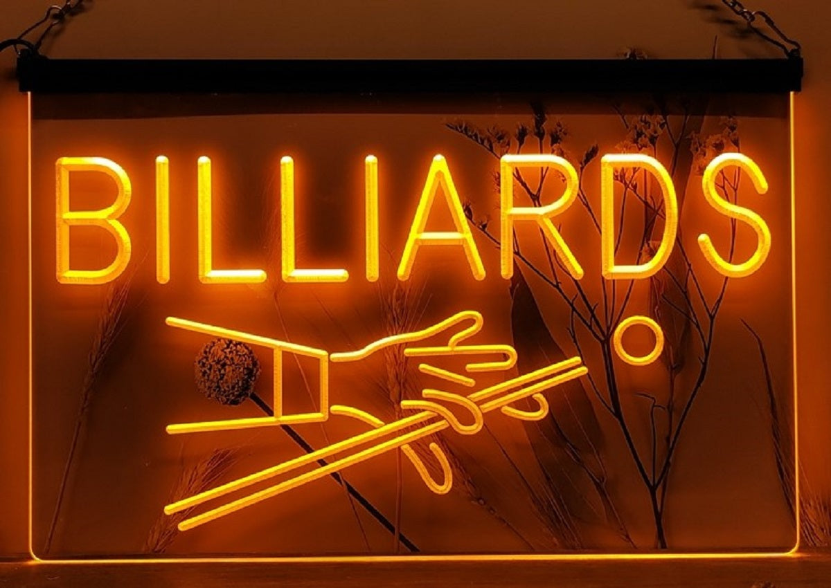 Billiards Led Neon Sign Home Pool Room Billiards Hall Decor