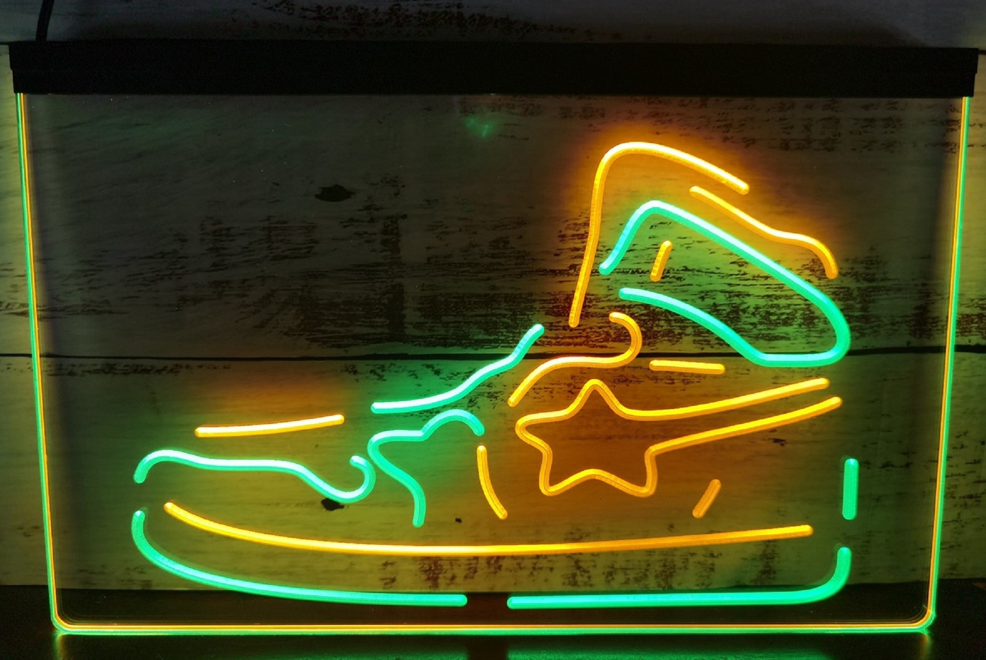 Sneaker Led Neon Sign Dual Color Shoes Sneakers Sport Shoes Store Decor