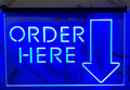 Order Here Led Neon Sign Store Grocery Restaurant Decor Wall Hanging Desktop Decor