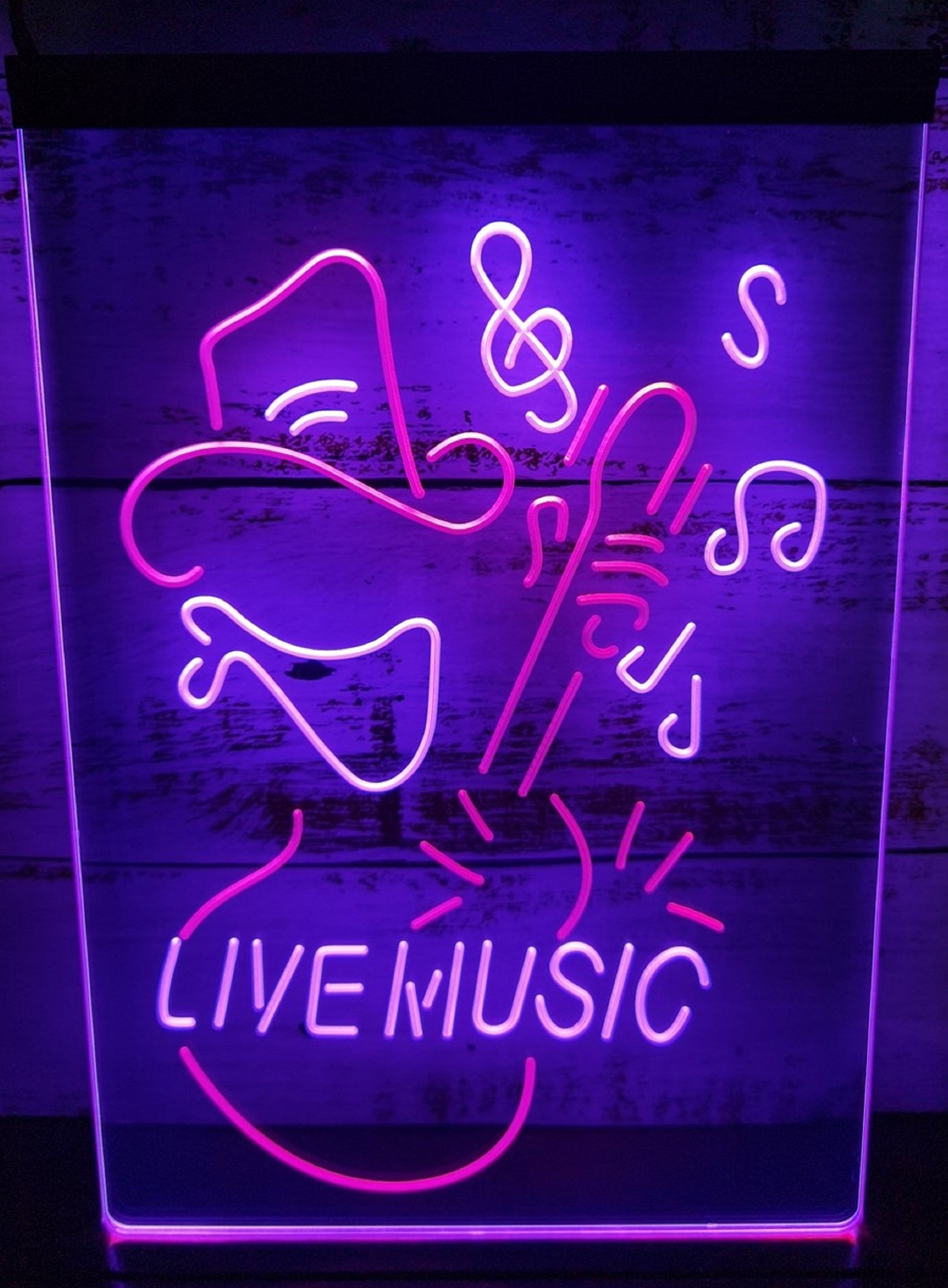 Cowboy Live Music Led Neon Sign Home Man Cave Cowboys Western Room Decor