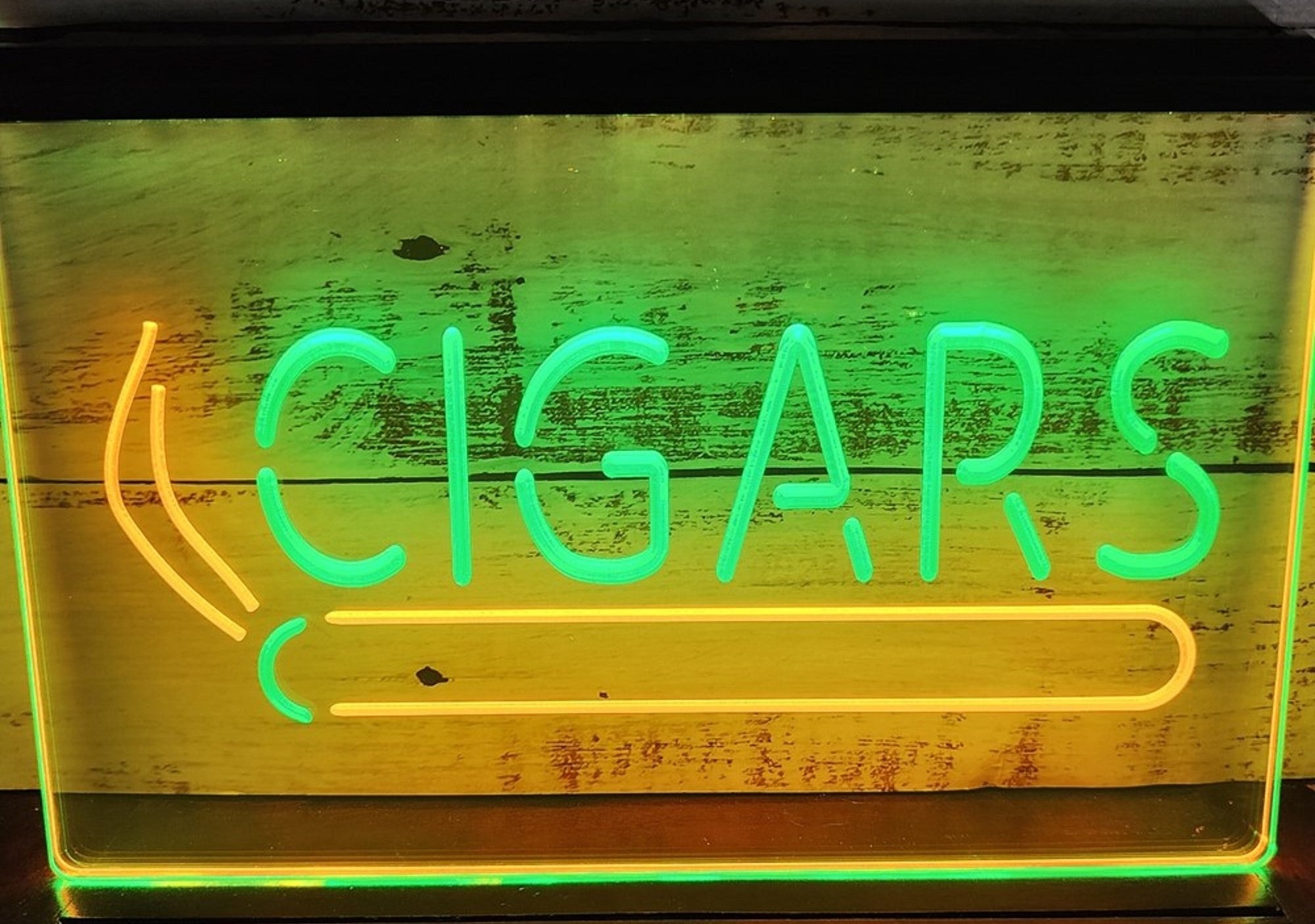 Cigars Smoking Led Neon Sign Dual Color Cigar Lounge Cigar Vape Smoke Shop Decor