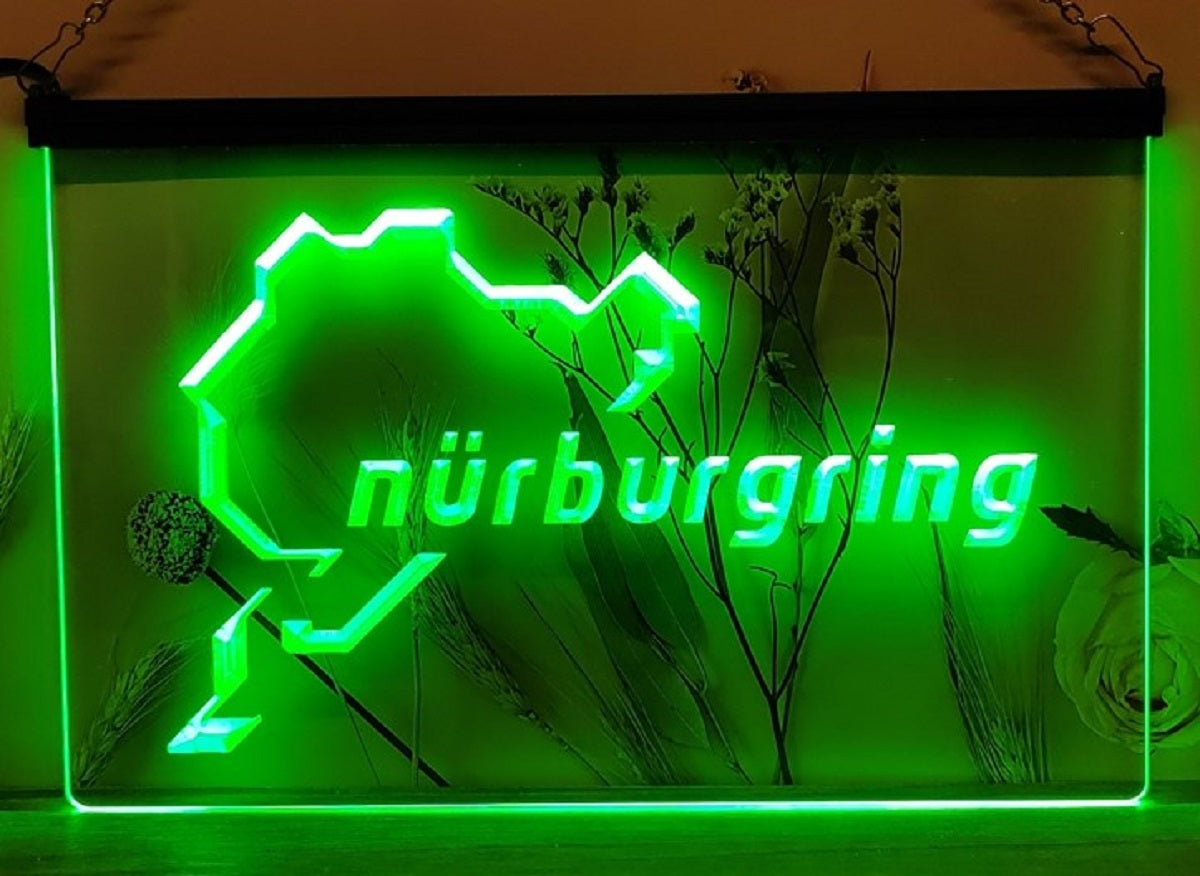 Nürburgring Race Led Neon Sign Wall Hanging Or Desktop Decor