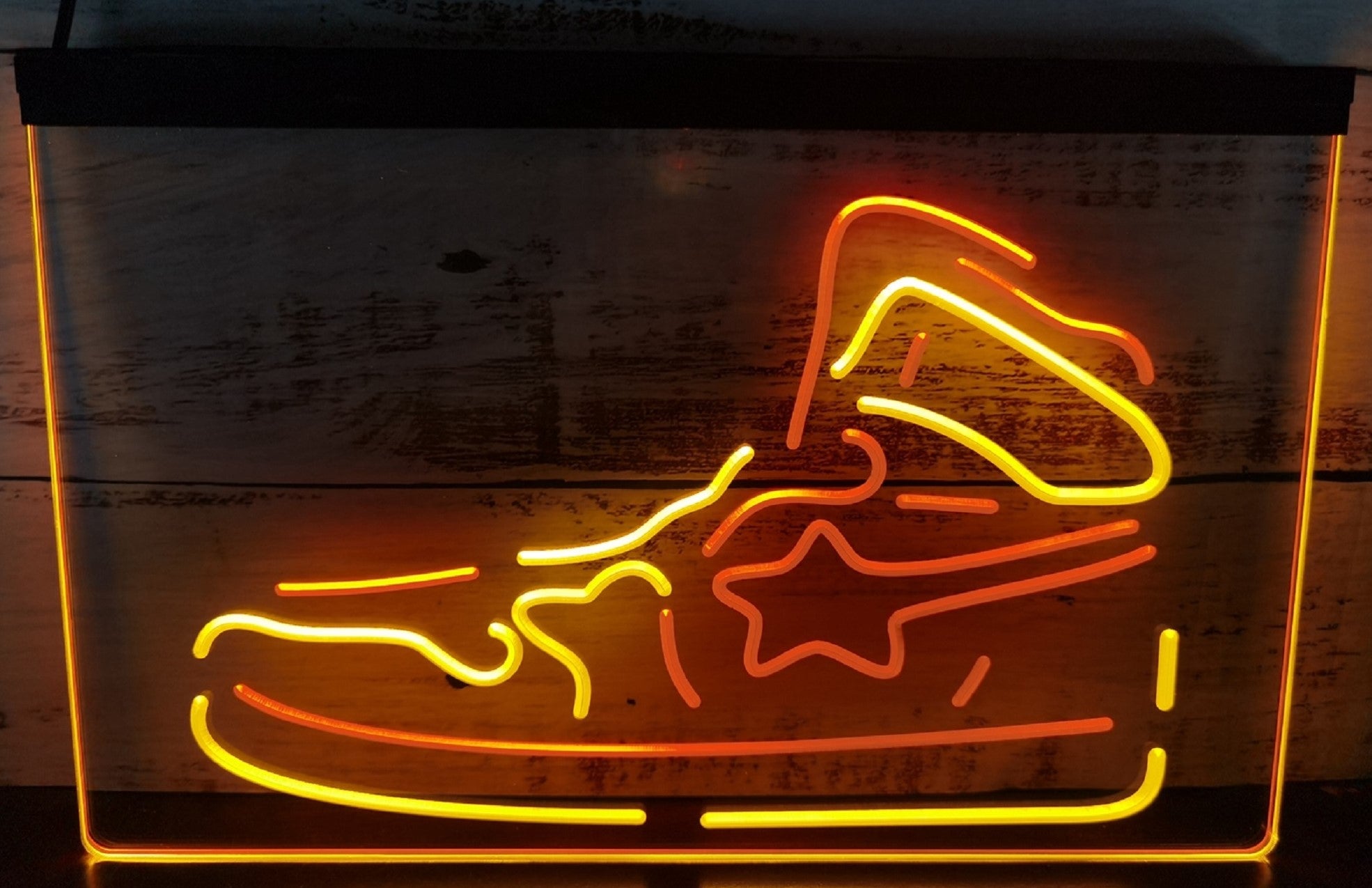 Sneaker Led Neon Sign Dual Color Shoes Sneakers Sport Shoes Store Decor