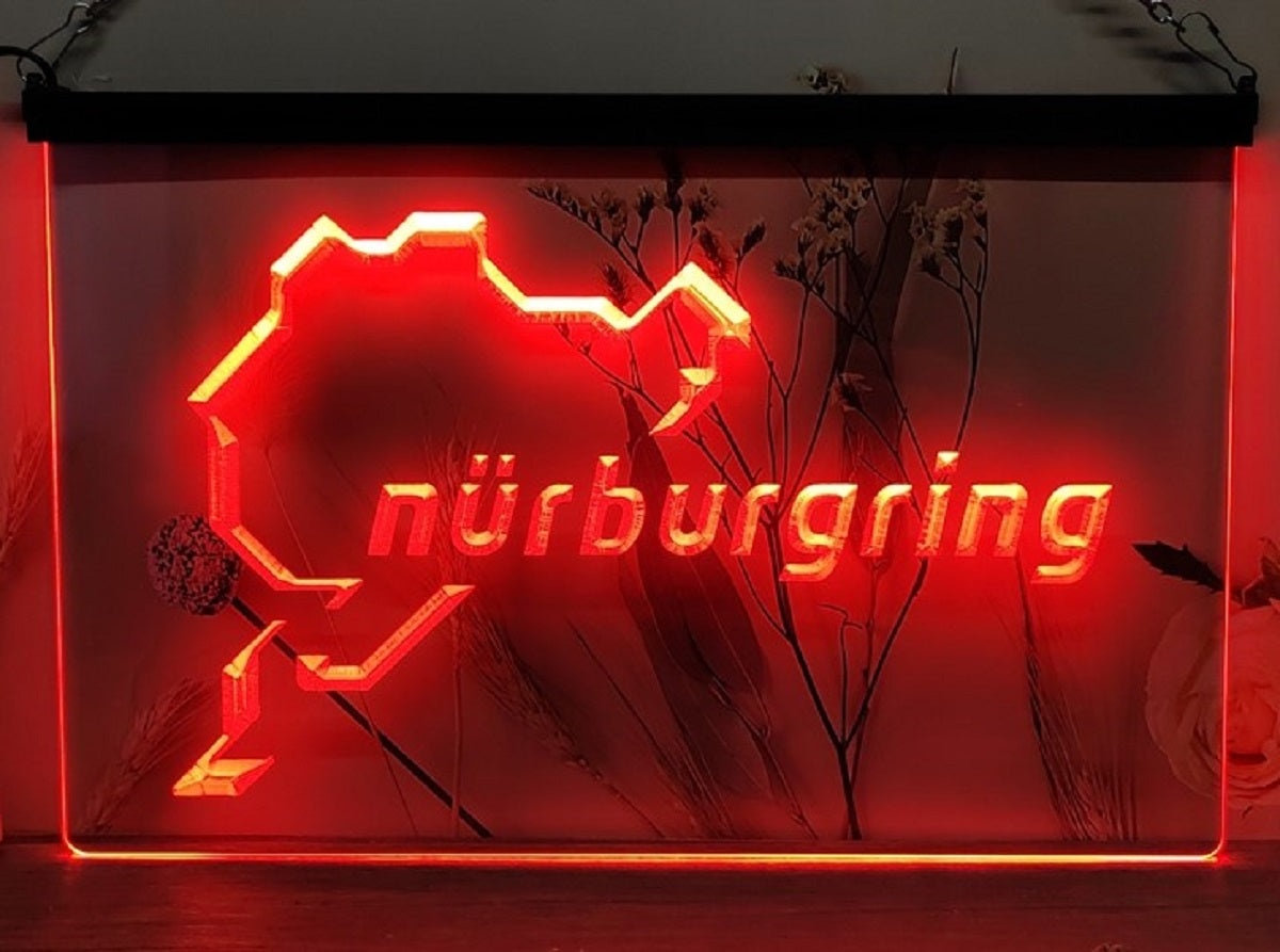 Nürburgring Race Led Neon Sign Wall Hanging Or Desktop Decor