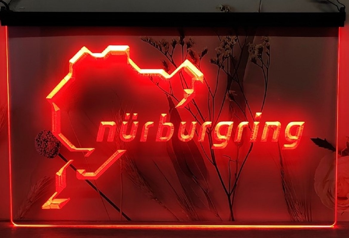Nürburgring Race Led Neon Sign Wall Hanging Or Desktop Decor
