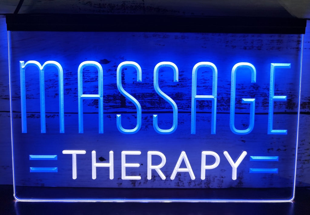 Massage Therapy Salon Led Neon Sign Dual Color Massage Salon Decor