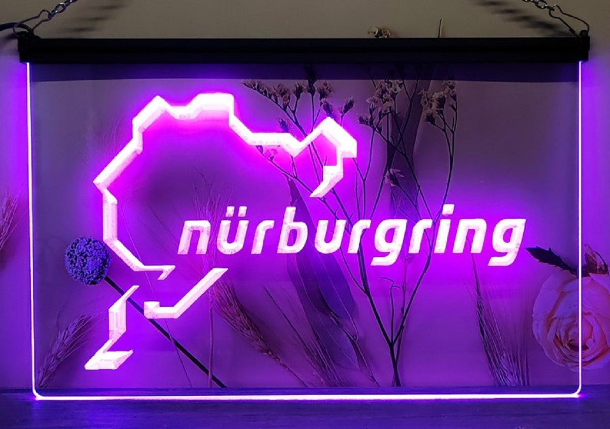 Nürburgring Race Led Neon Sign Wall Hanging Or Desktop Decor