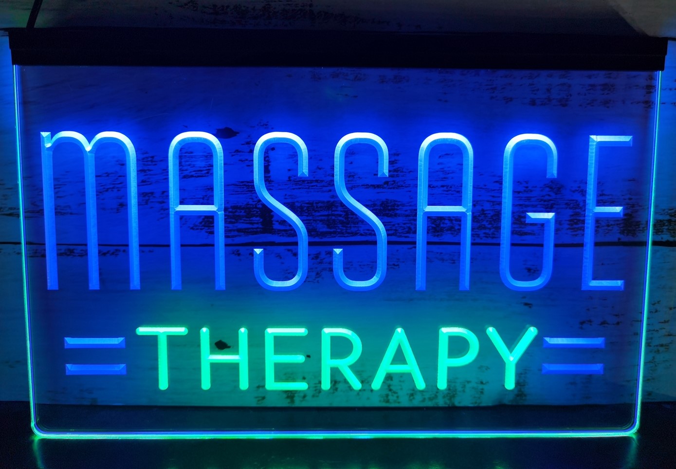 Massage Therapy Salon Led Neon Sign Dual Color Massage Salon Decor