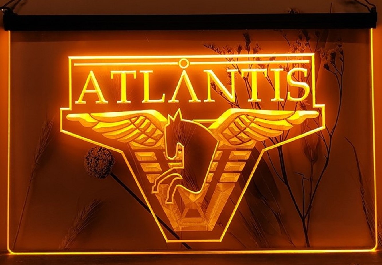 Atlantis Stargate Led Neon Sign Home Movie Room Cinema Film Studio Decor