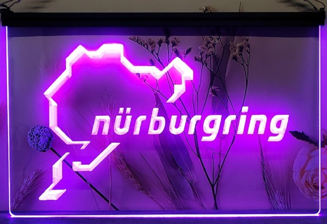 Nürburgring Race Led Neon Sign Wall Hanging Or Desktop Decor