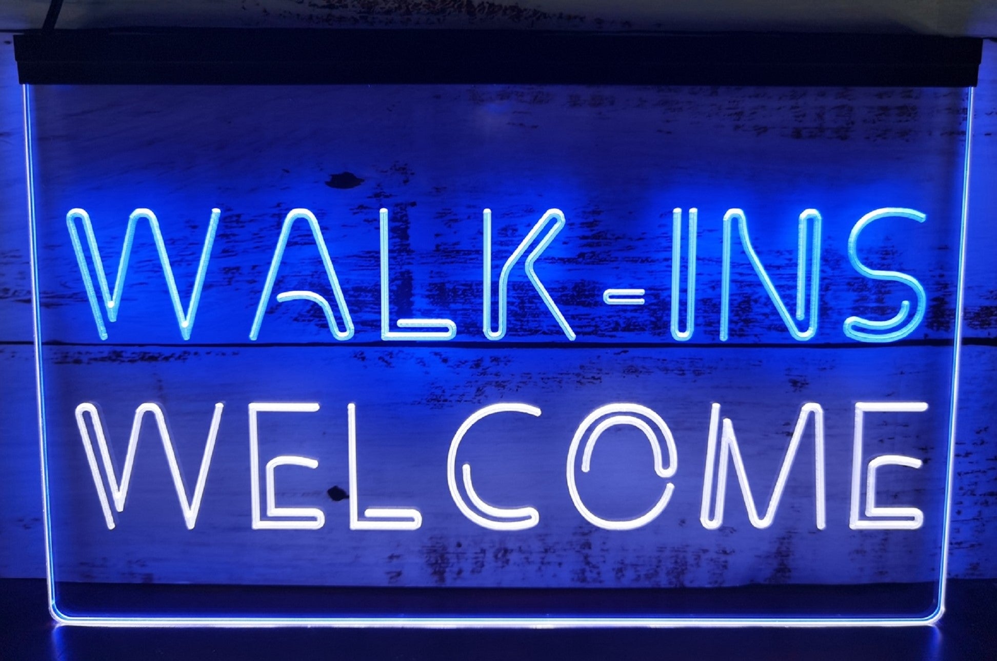 Walk IN Welcome Led Neon Sign Dual Color Shop Store Coffee Shop Restaurant Decor