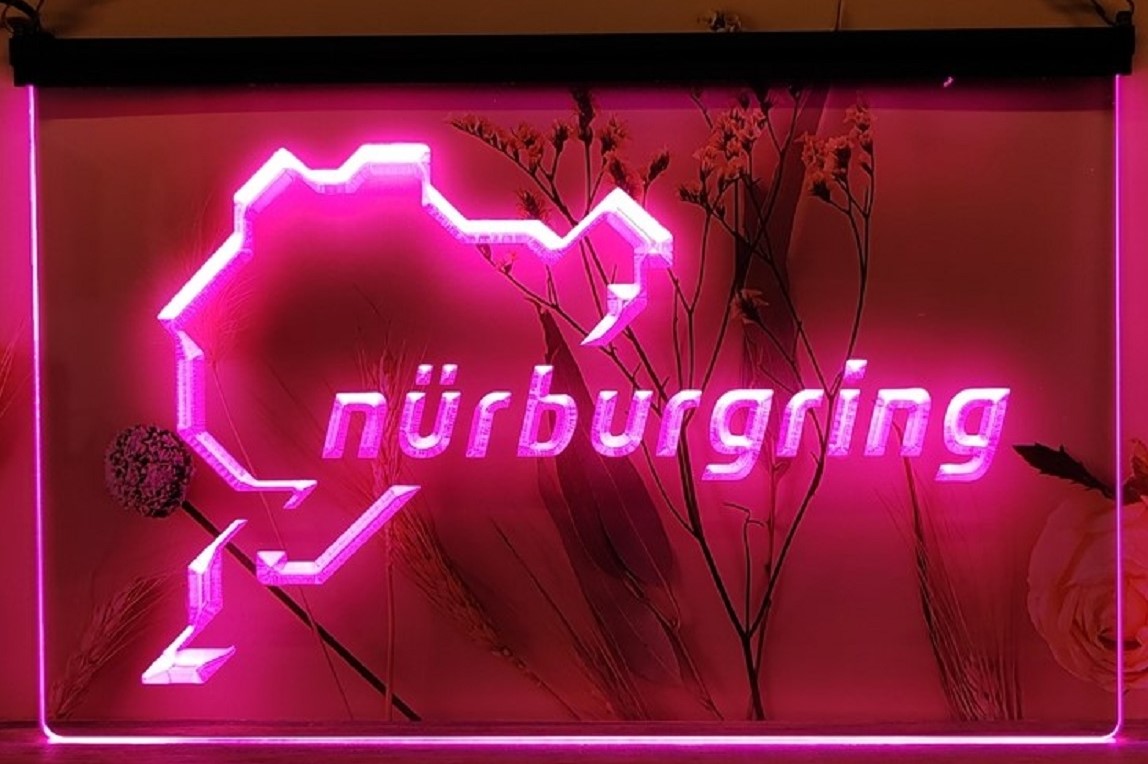 Nürburgring Race Led Neon Sign Wall Hanging Or Desktop Decor