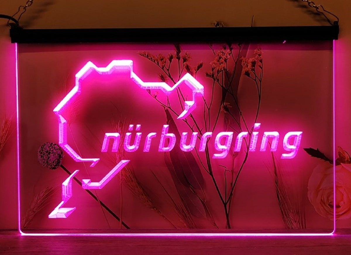 Nürburgring Race Led Neon Sign Wall Hanging Or Desktop Decor