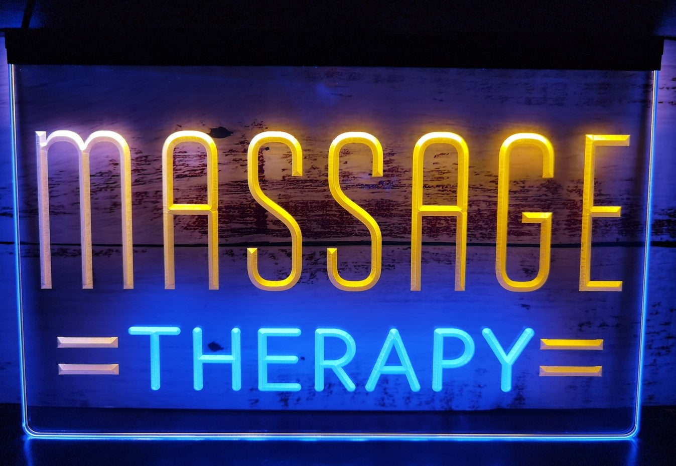 Massage Therapy Salon Led Neon Sign Dual Color Massage Salon Decor