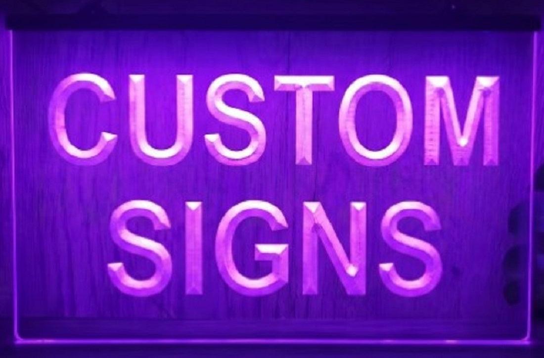 Custom Text Logo Led Neon Sign Wall Hanging Or Desktop Decor