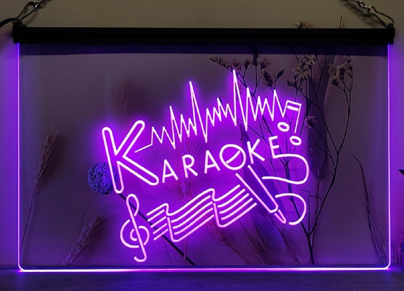 Karaoke Music Led Neon Sign Home Music Room Studio Music Shop Decor