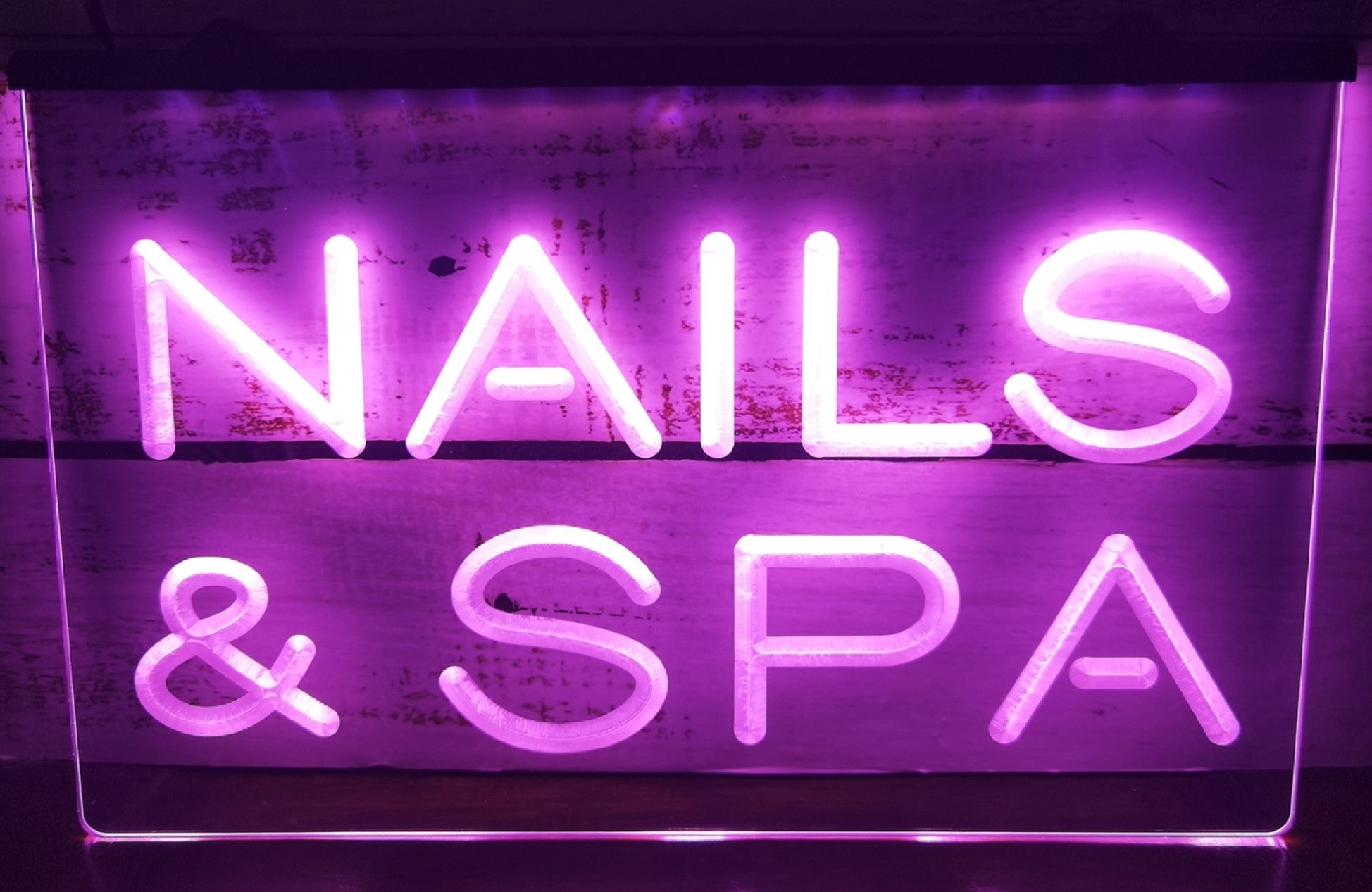 Nails & SPA Led Neon Sign Spa Beauty Salon Decor Wall Hanging OR Desktop