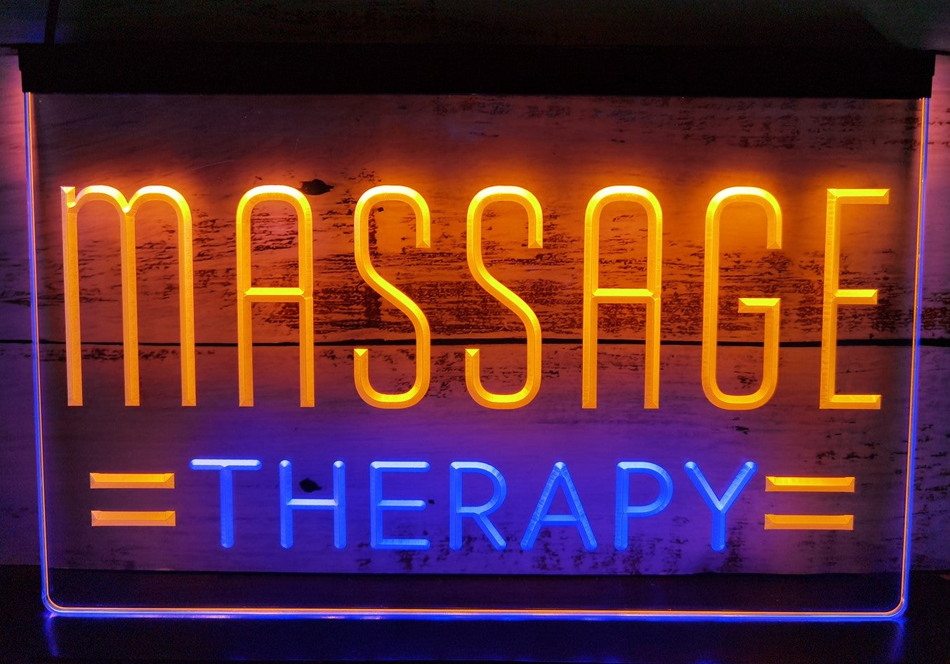 Massage Therapy Salon Led Neon Sign Dual Color Massage Salon Decor
