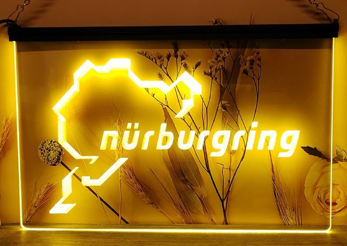 Nürburgring Race Led Neon Sign Wall Hanging Or Desktop Decor