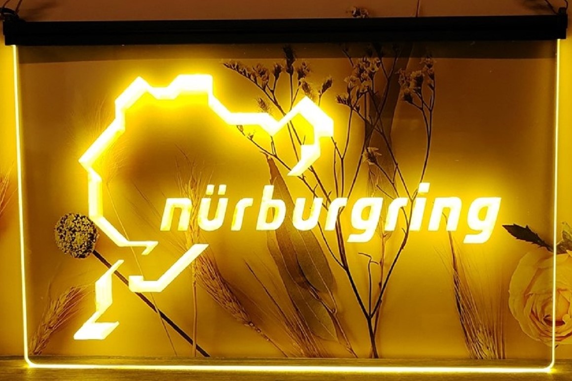 Nürburgring Race Led Neon Sign Wall Hanging Or Desktop Decor
