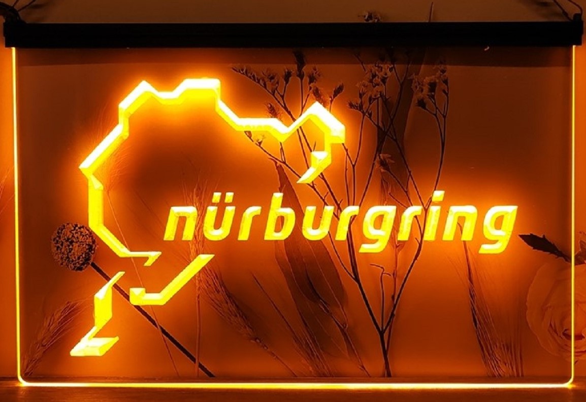 Nürburgring Race Led Neon Sign Wall Hanging Or Desktop Decor