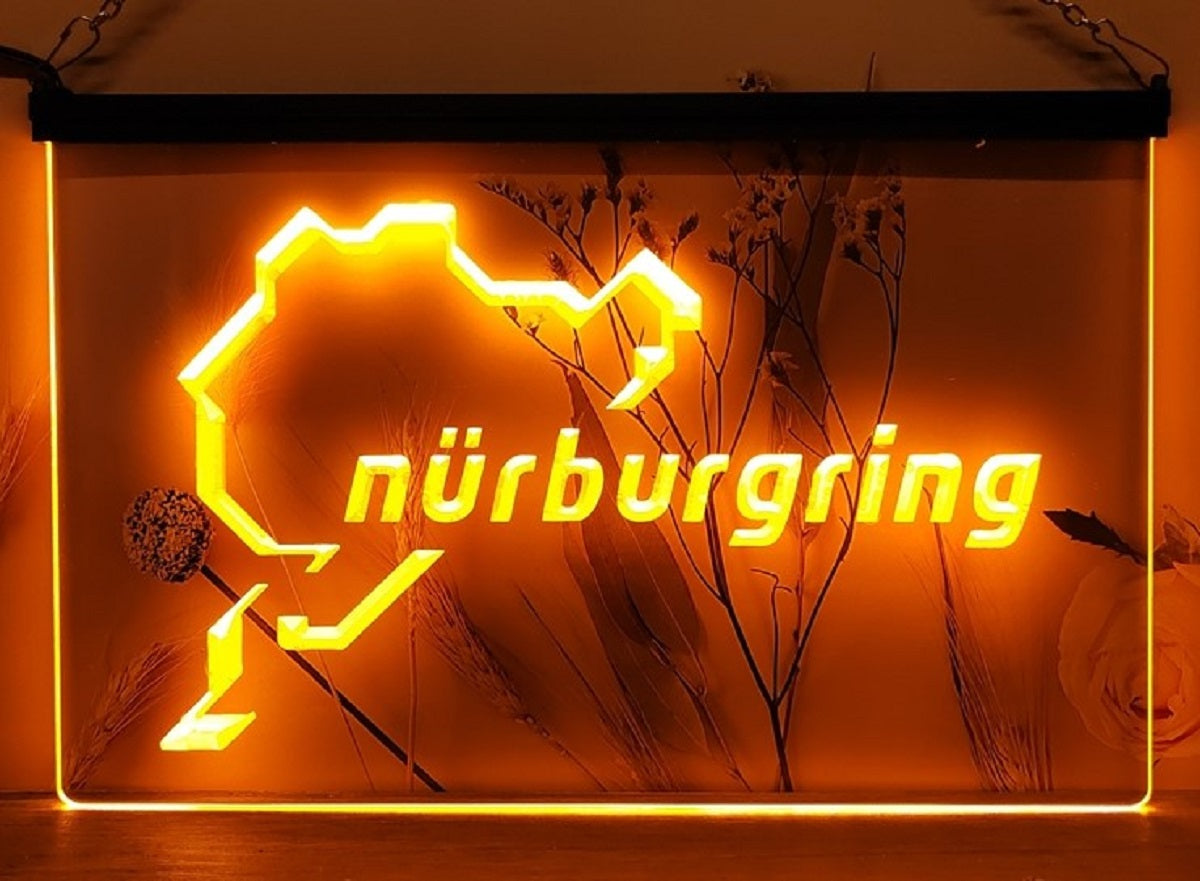 Nürburgring Race Led Neon Sign Wall Hanging Or Desktop Decor