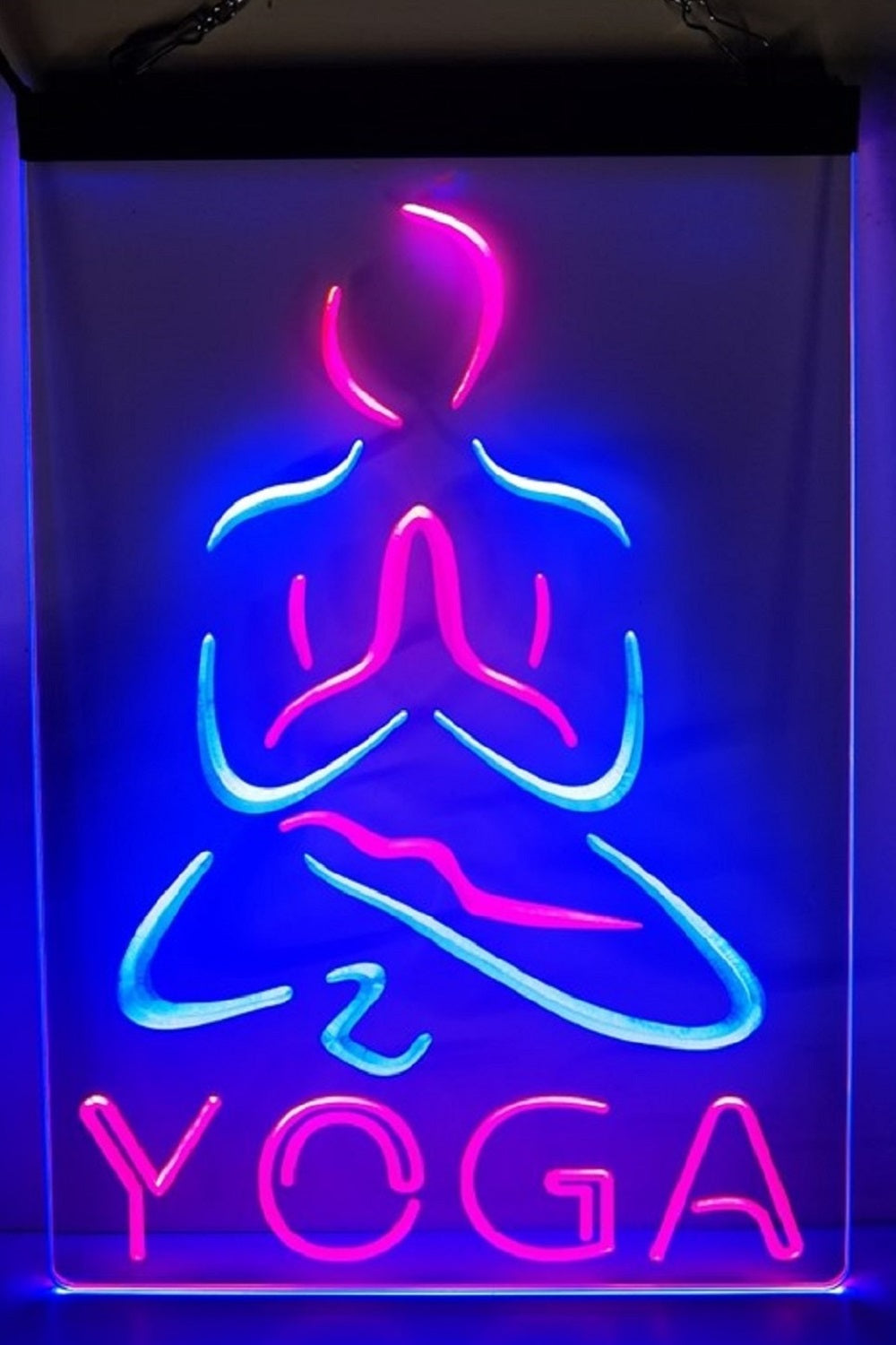 Yoga Led Neon Sign Dual Color Home Sports Room Yoga Club Decor
