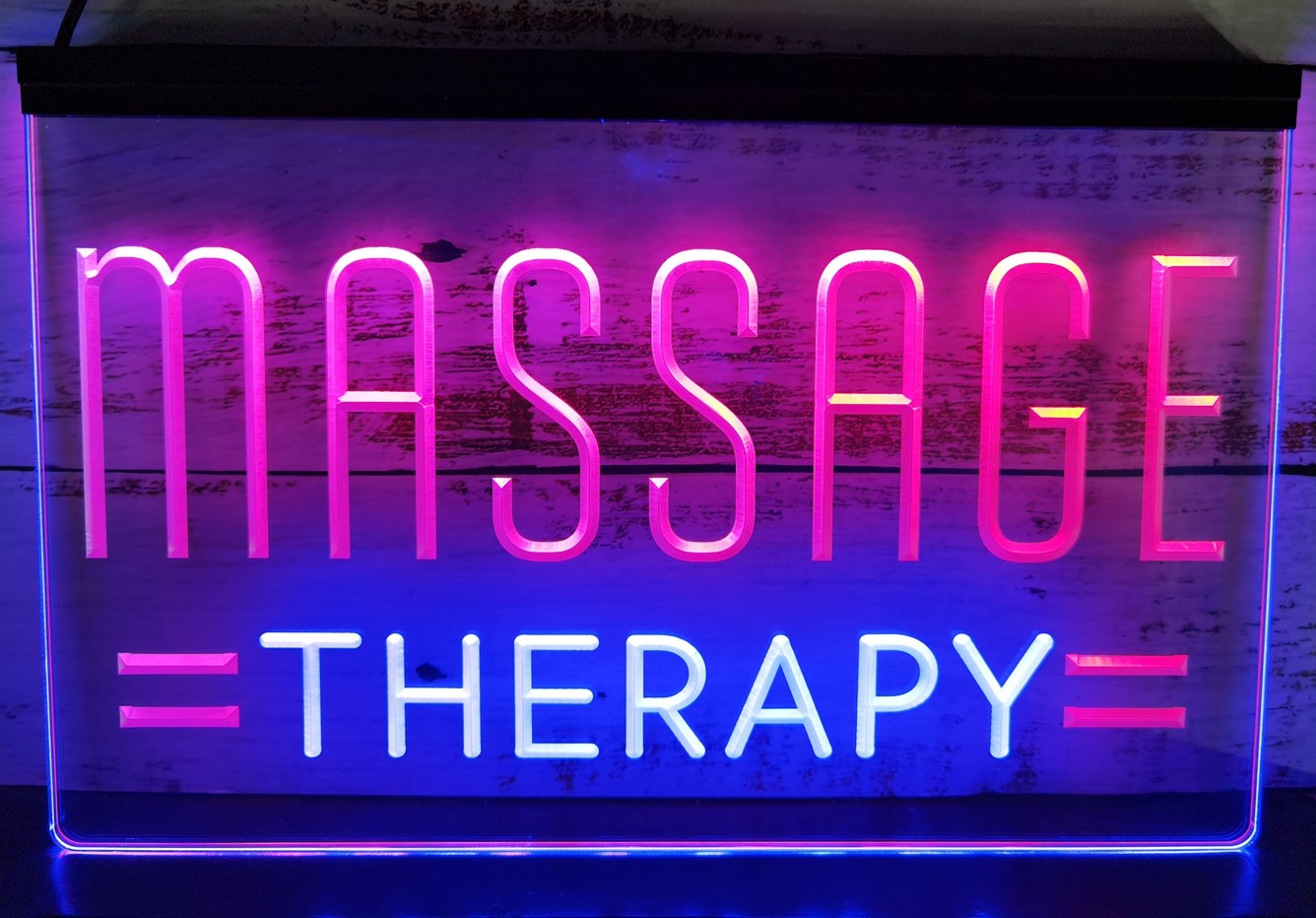 Massage Therapy Salon Led Neon Sign Dual Color Massage Salon Decor