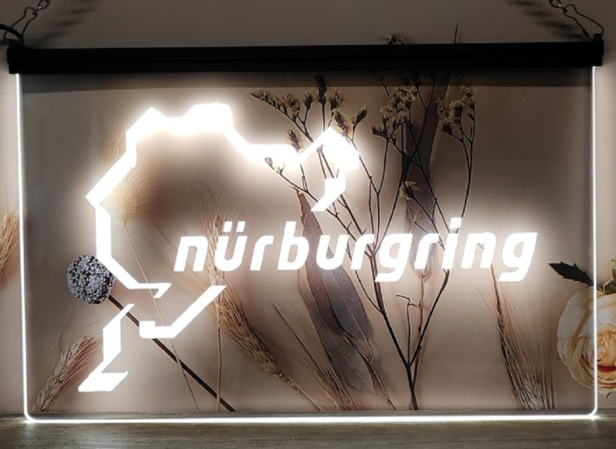 Nürburgring Race Led Neon Sign Wall Hanging Or Desktop Decor