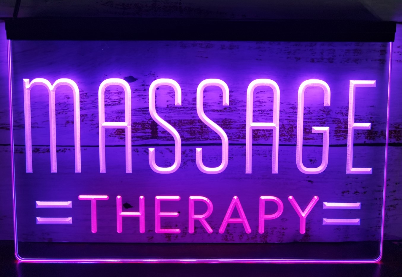 Massage Therapy Salon Led Neon Sign Dual Color Massage Salon Decor