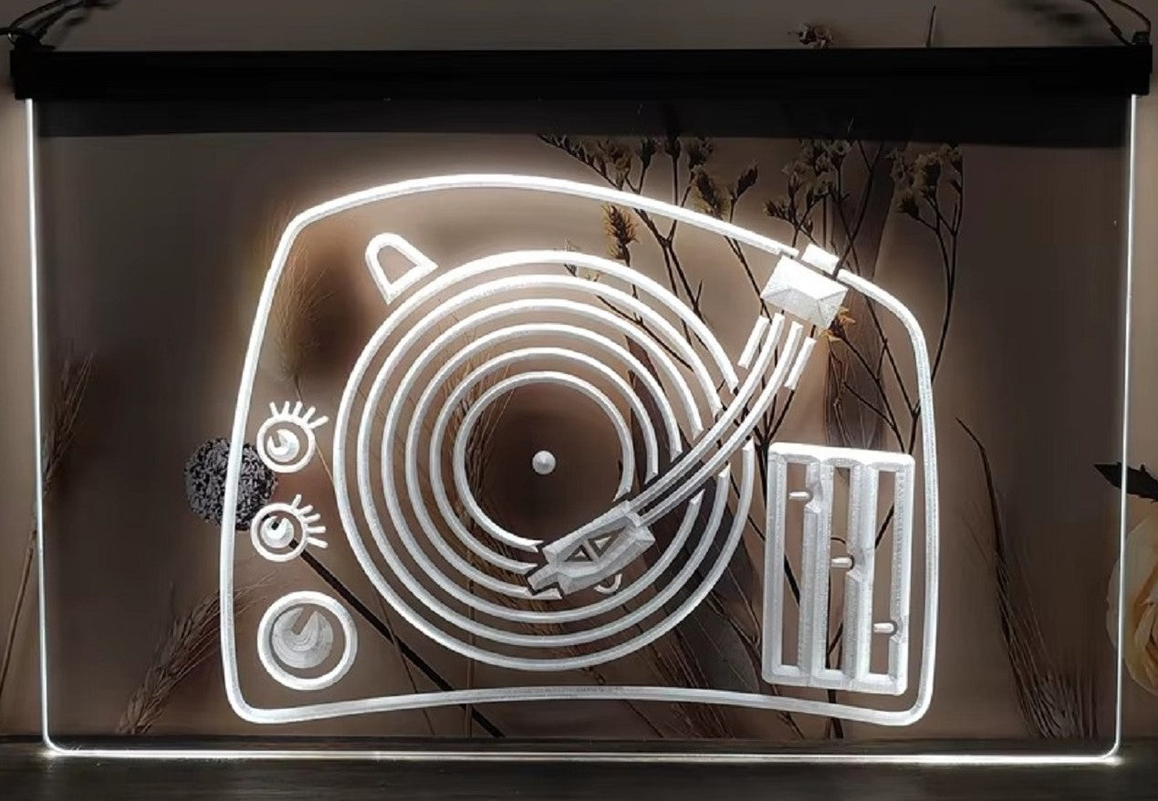 DJ Turntable Mixer Led Neon Sign Home Music Room Audio Studio Decor