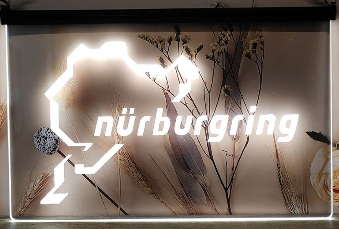 Nürburgring Race Led Neon Sign Wall Hanging Or Desktop Decor