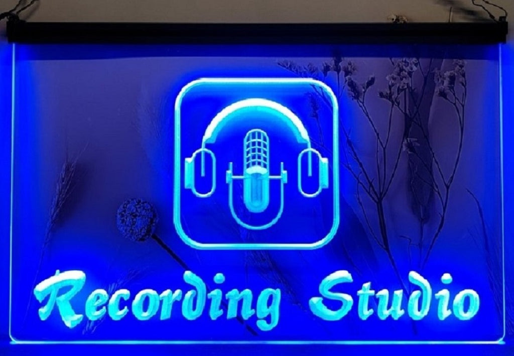 Recording Studio Headphone Led Neon Sign Home Music Room Recording Studio Decor