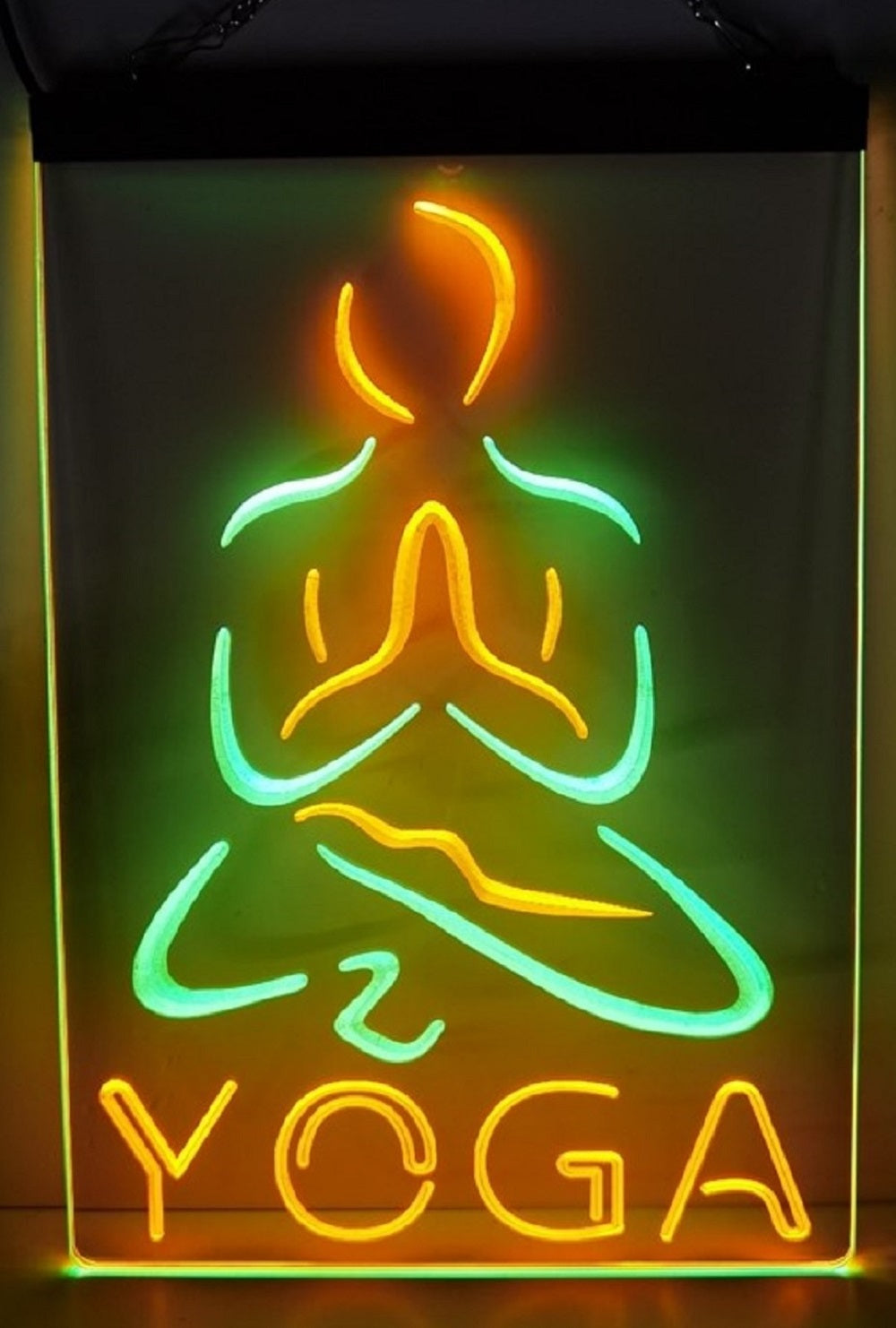 Yoga Led Neon Sign Dual Color Home Sports Room Yoga Club Decor