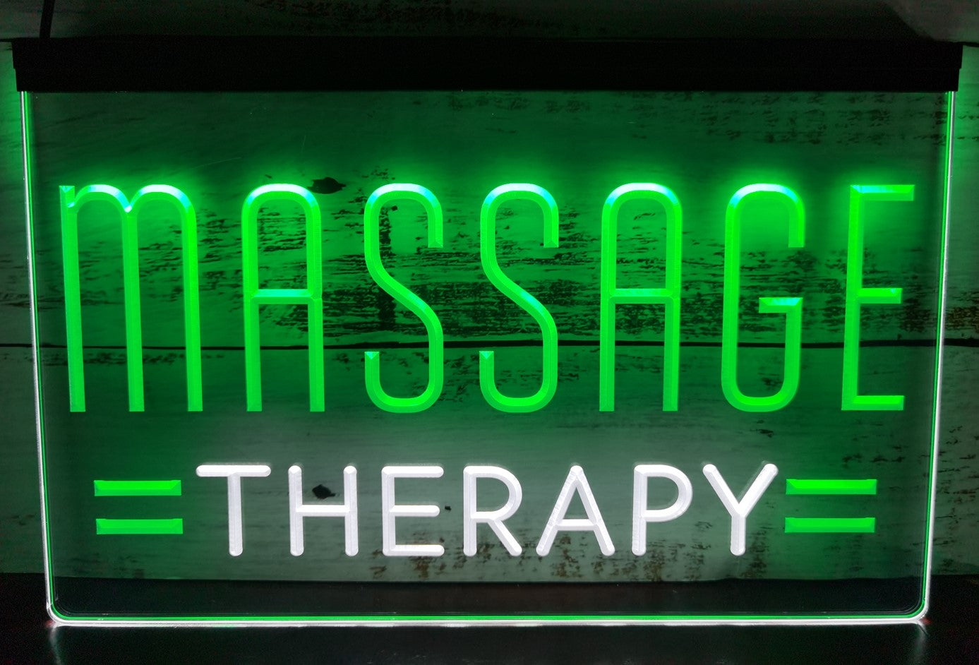 Massage Therapy Salon Led Neon Sign Dual Color Massage Salon Decor