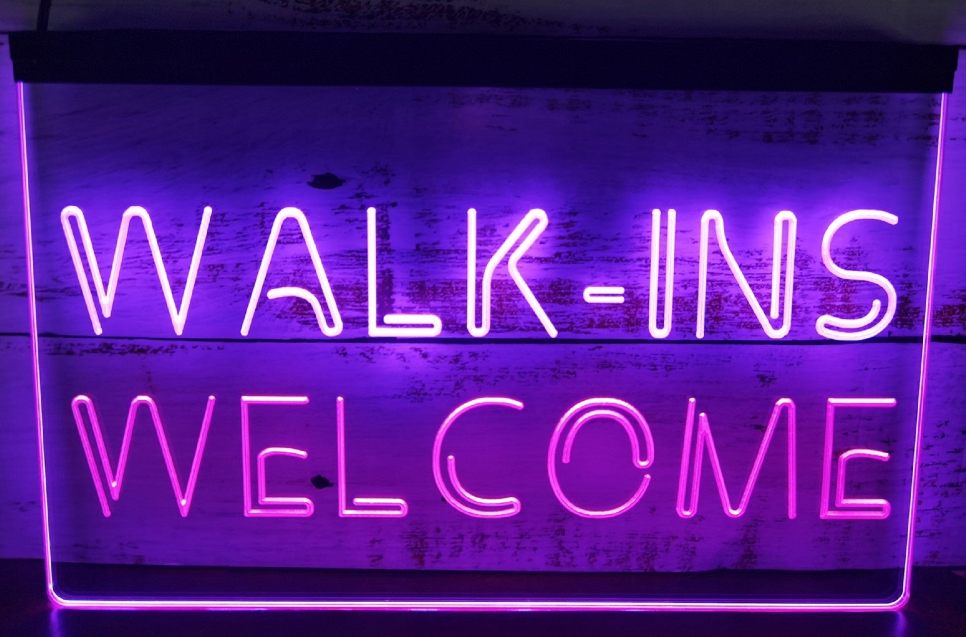 Walk IN Welcome Led Neon Sign Dual Color Shop Store Coffee Shop Restaurant Decor