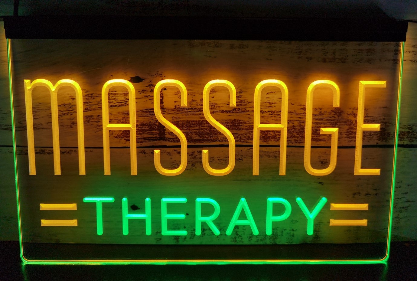 Massage Therapy Salon Led Neon Sign Dual Color Massage Salon Decor
