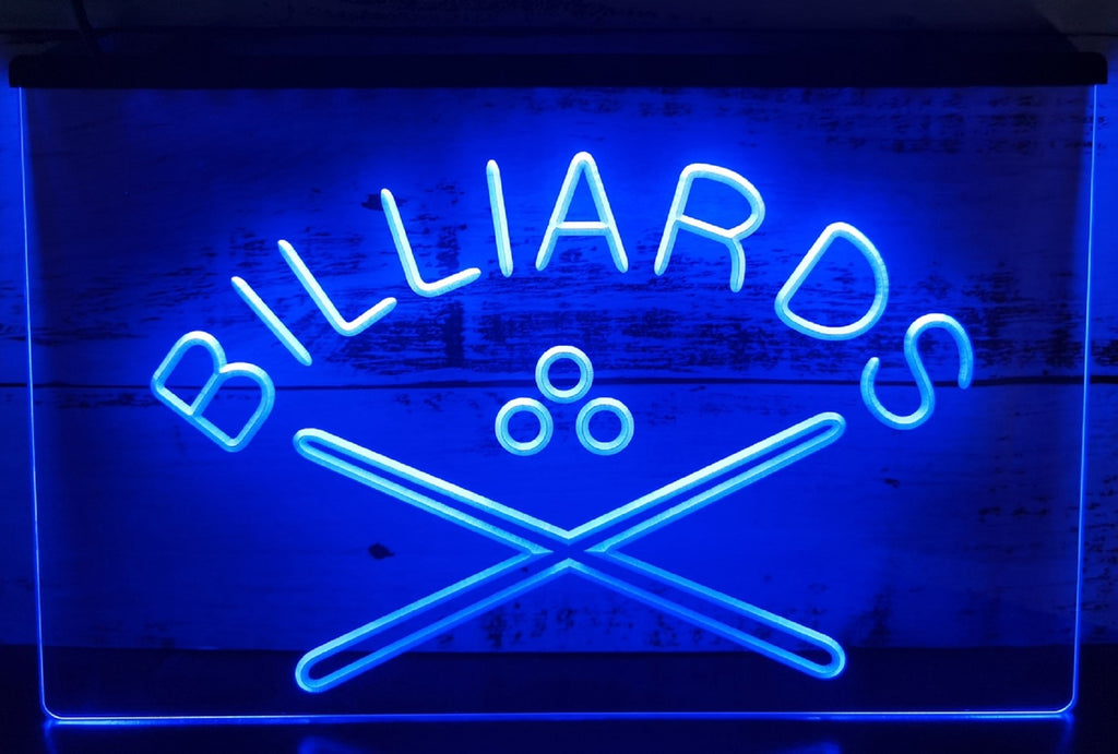 Billiards Cue Led Neon Sign Home Pool Room Billiards Hall Decor