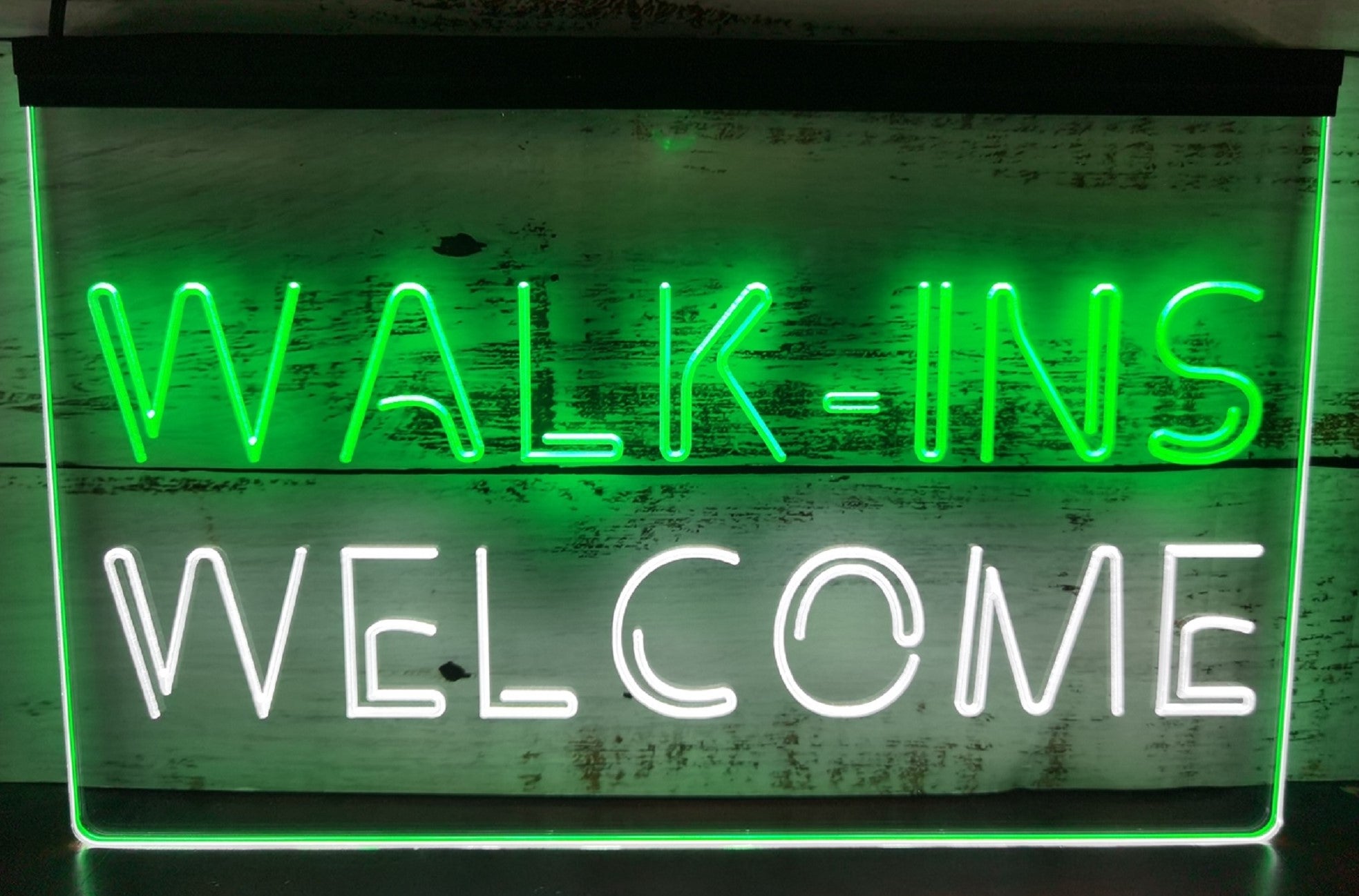 Walk IN Welcome Led Neon Sign Dual Color Shop Store Coffee Shop Restaurant Decor