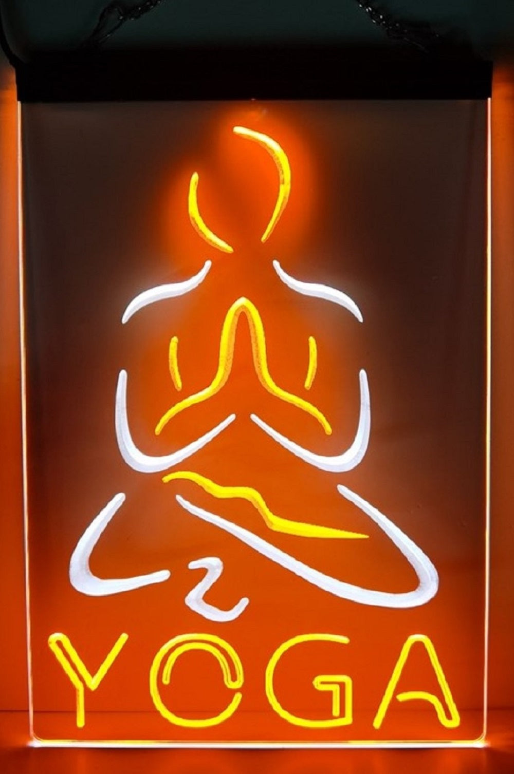 Yoga Led Neon Sign Dual Color Home Sports Room Yoga Club Decor