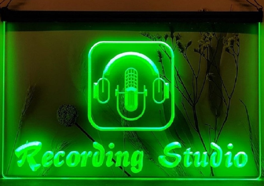 Recording Studio Headphone Led Neon Sign Home Music Room Recording Studio Decor
