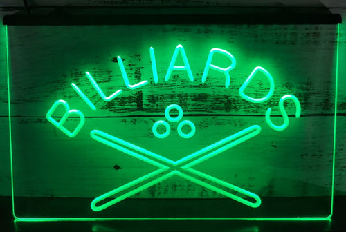 Billiards Cue Led Neon Sign Home Pool Room Billiards Hall Decor