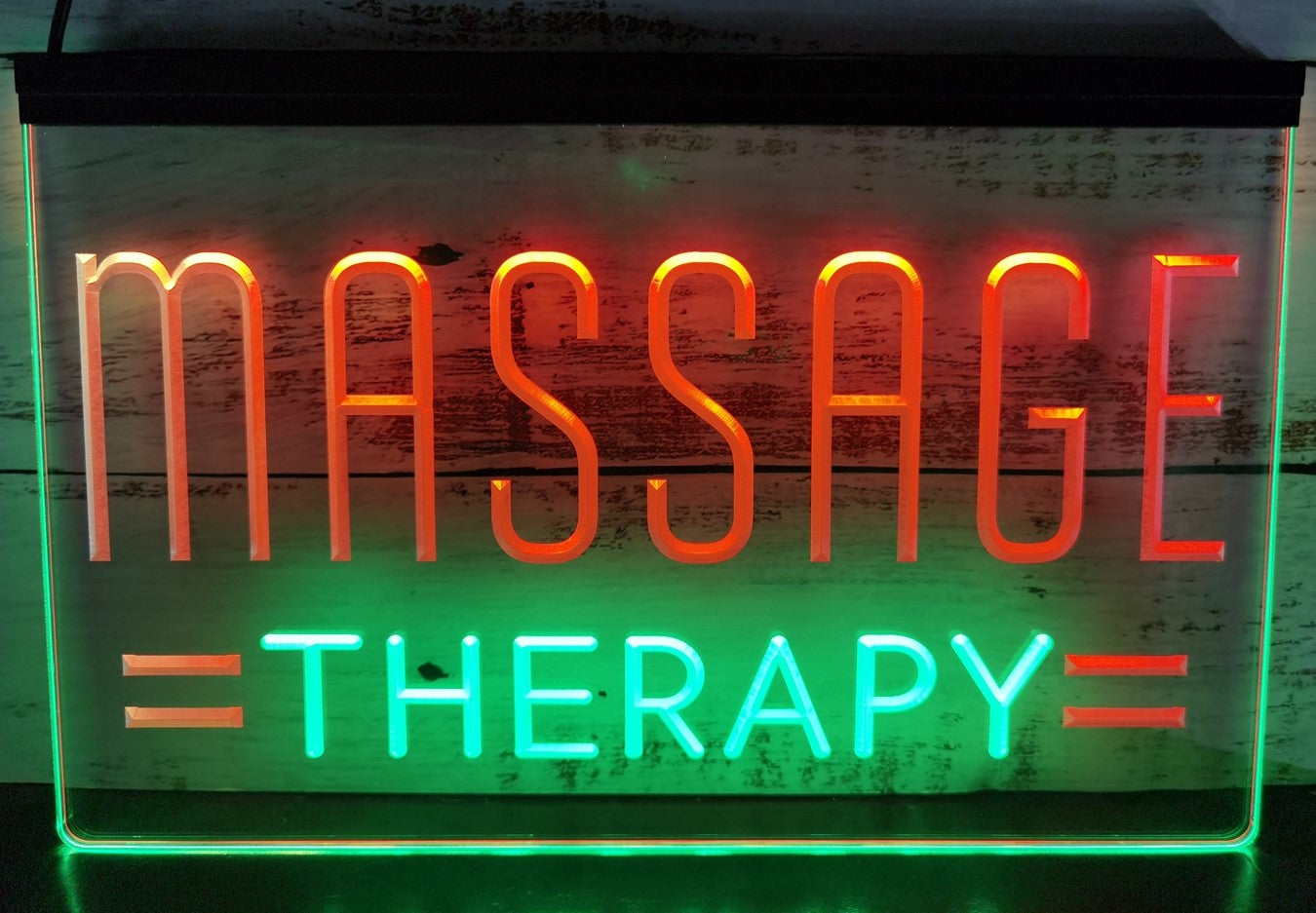 Massage Therapy Salon Led Neon Sign Dual Color Massage Salon Decor