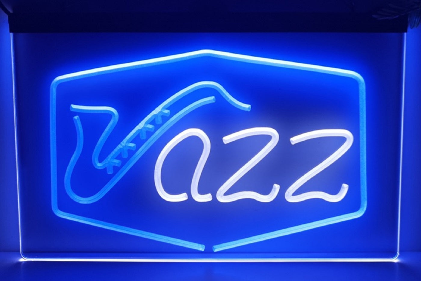 Jazz Led Neon Sign Dual Color Home Music Room Recording Studio Jazz Club Decor
